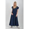 Tmavě modré mušelínové šaty ES6755