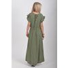 Khaki mušelínové šaty ES6759