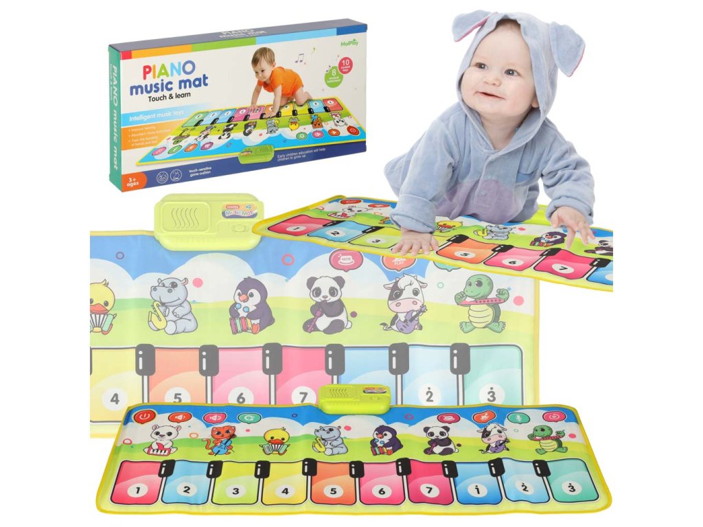 Mata muzyczna interaktywna pianinko z nagrywaniem 174941