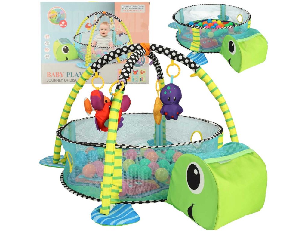 167228 vzdelavacia podlozka 3v1 korytnacka velka 0 30 lopticiek