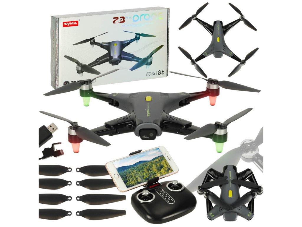 Dron RC Syma Z3PRO 2 4GHz 4CH Wi Fi czarny 168329