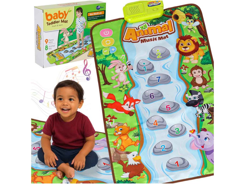 Mata interaktywna grajaca muzyczna edukacyjna zwierzatka 178024