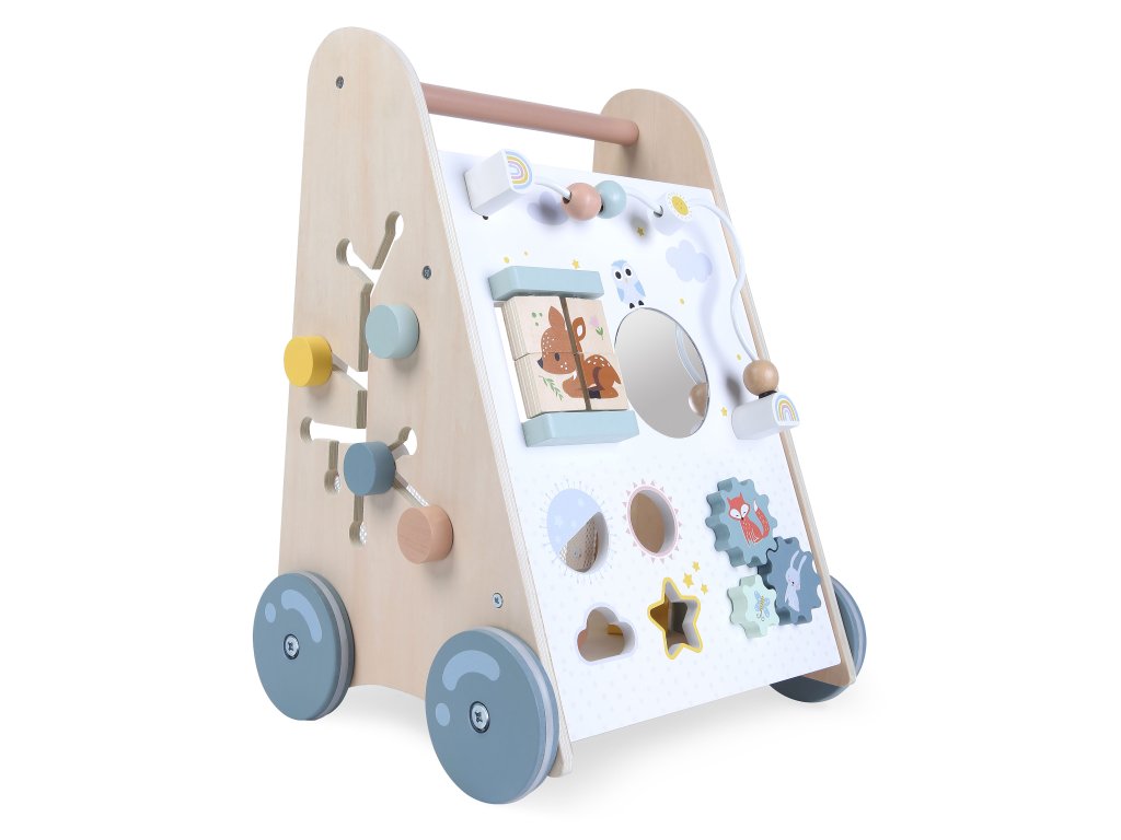 158792 5 edukacne drevene choditko s pohyblivymi castami ecotoys