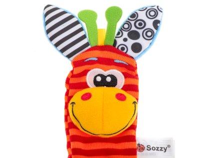 Grzechotka zabawka skarpetki na nozki stopy 2szt 98175(2)