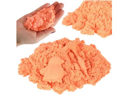 Kinetický písek 1 kg v sáčku oranžový