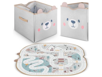 pojemnik na zabawki i mata nk 37993