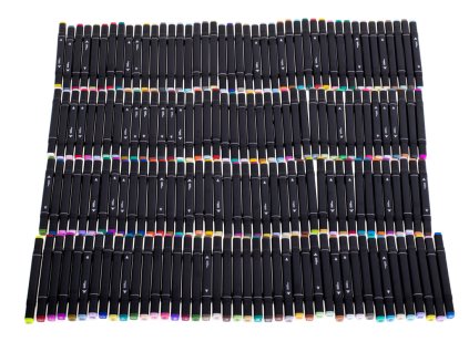 Markery dwustronne alkoholowe w etui 168 sztuk 103922(1)