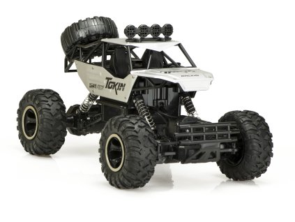 RC auto Rock Crawler 1:12 4WD METAL stříbrný