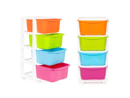 164582 1 detsky regal s 4 zasuvkami a kolieskami