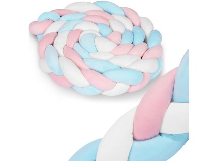Ricokids nárazník do postýlky 3m - modrý a růžový