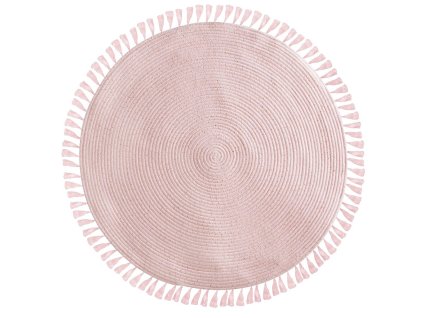 915 3 ruzovy koberec so strapcami a zlatym lurexom ruzova