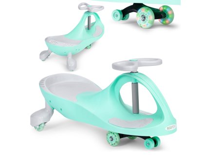 170079 grawitacny jazdec ecotoys s led kolieskami zeleny