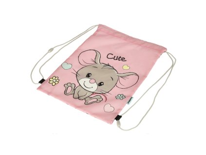 Dětská taška na boty mouse pink