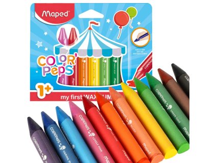 Pastelky na svíčky Jumbo Colorpeps 12 ks.