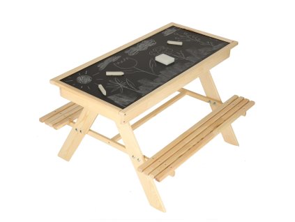 Zahradní set pro děti stůl+2 lavičky pískoviště