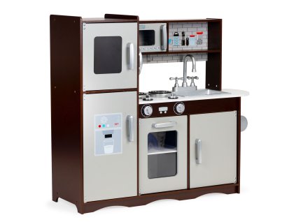 171657 velka drevena detska kuchynka ecotoys s chladnickou