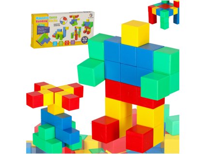 Vzdělávací magnetické kostky 32 el.