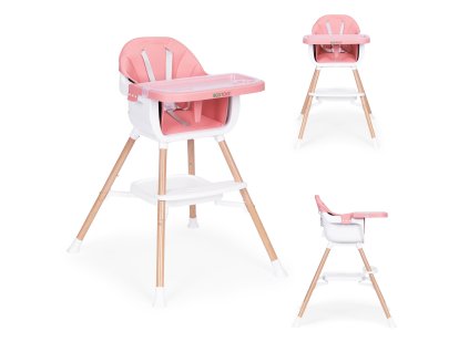 174605 detske jedalenske kresielko 2v1 ecotoys ruzove