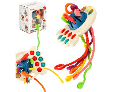 Zabawka sensoryczna gryzak dla niemowlat Bibi inn niebieska 159086