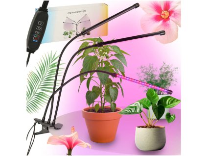 Panelová LED lampa pro pěstování rostlin 3 žárovky