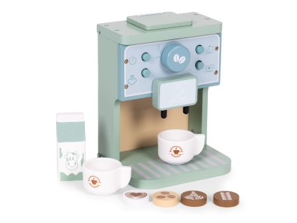 177272 dreveny kavovar pre deti barista set 8 kusov ecotoys