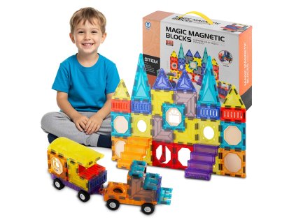 klocki magnetyczne edukacyjne 59400