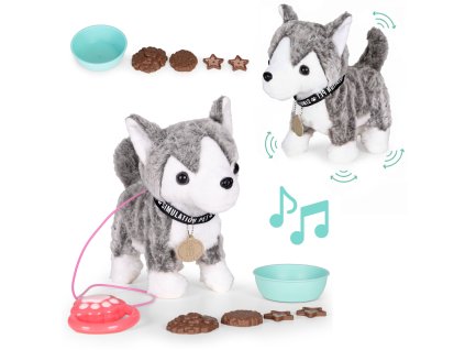 182351 interaktivny husky na voditku chodi vrti chvostom