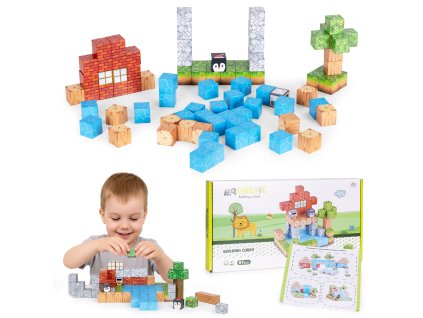 182363 magneticke stavebne kocky 87 dielov pre deti 3
