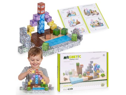 182408 magneticke kocky 88 dielov kreativne stavanie