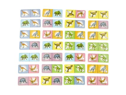 ALEXANDER Domino dinozaury gra edukacyjna 4 144712