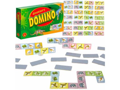 ALEXANDER dinosauří domino vzdělávací hra 4+