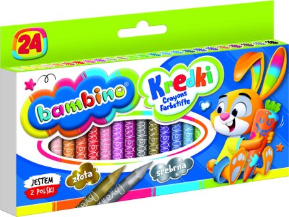 BAMBINO Kredki grafionowe 24 kolory 99485(1)