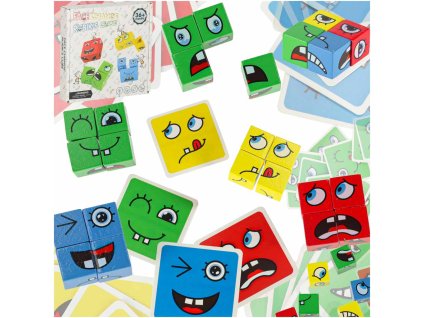Klocki kreatywne montessori wyzwania zmieniajace twarz emocje 169875
