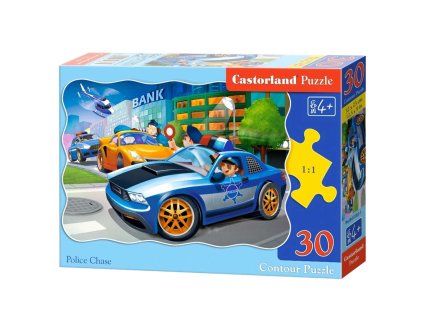 CASTORLAND Puzzle 30 dílků Policejní honička - Policie 4+
