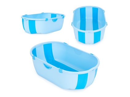157274 5 skladacia silikonova detska vana ecotoys s indikatorom teploty
