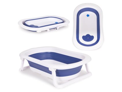 157280 10 skladacia detska vana ecotoys modra s bezpecnym vypustanim