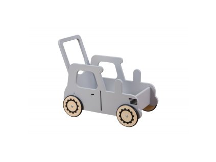 140905 drevene choditko traktor sive