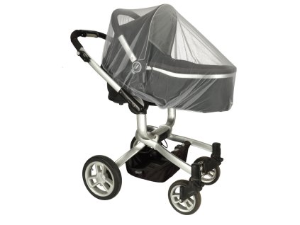 Moskytiéra na kočárek 140 cm šedá