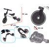 166004 2 trojkolka fix mini bezecka trojkolka 3v1 s pedalmi biela