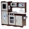 171657 2 velka drevena detska kuchynka ecotoys s chladnickou
