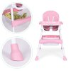 174593 5 ecotoys jedalenske kresielko pre deti ruzove 5 bodove
