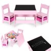 175946 detsky nabytok set stol 2 stolicky tabula ruzova ecotoys
