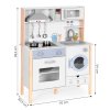 176459 9 drevena detska kuchynka ecotoys s led zvukmi a prackou