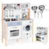 176459 drevena detska kuchynka ecotoys s led zvukmi a prackou