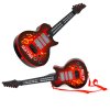 172275 detska elektricka gitara s led a vyukou hry cervena