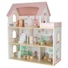 Domek dla lalek drewniany LULILO Peonio 70cm LED roz 176200