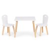 182309 3 detsky set stolik 2 stolicky ecotoys biely