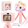 Aparat fotograficzny cyfrowy dla dzieci na statywie jednorozec rozowy 180910
