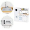 158141 12 drevena detska kuchynka ecotoys s led a kovovymi hrncami