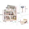LULILO Domek dla lalek drewniany FLORO boho LED 95223(2)